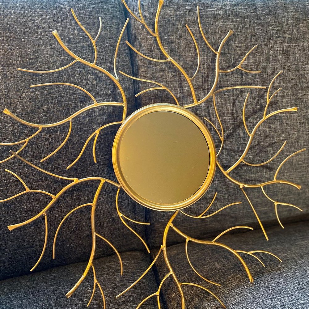 Gold Twig Mirror
